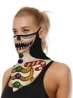 Unisex Windproof Novelty Christmas Print Earloop Face Shield Bandana