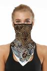 Sports Skull Face Shield Bandanas Running Neck Gaiter With Earloops