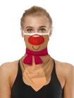 Unisex Windproof Novelty Christmas Print Earloop Face Shield Bandana
