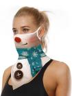 Unisex Windproof Novelty Christmas Print Earloop Face Shield Bandana