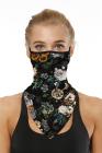 Sports Skull Face Shield Bandanas Running Neck Gaiter With Earloops