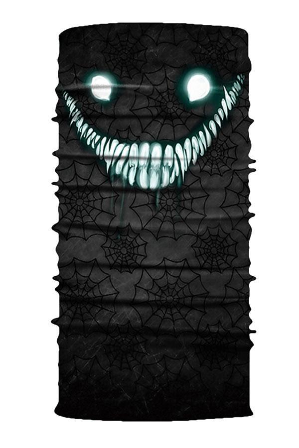 Unisex Windproof Neck Gaiter Skull Print Bandanas For Sun Protection