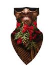 Unisex Windproof Novelty Christmas Print Earloop Face Shield Bandana