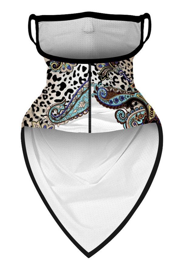 Sports Skull Face Shield Bandanas Running Neck Gaiter With Earloops