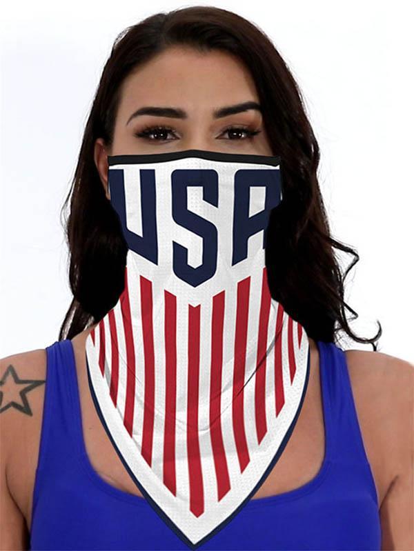 Unisex Novelty Print Bandanas Cooling Neck Gaiter With Earloops