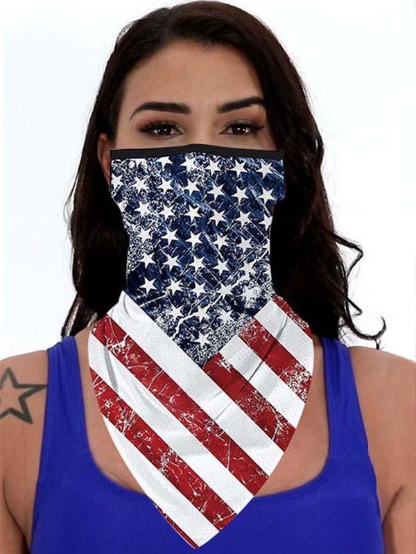 Unisex Novelty Print Bandanas Cooling Neck Gaiter With Earloops