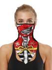 Unisex Windproof Novelty Christmas Print Earloop Face Shield Bandana