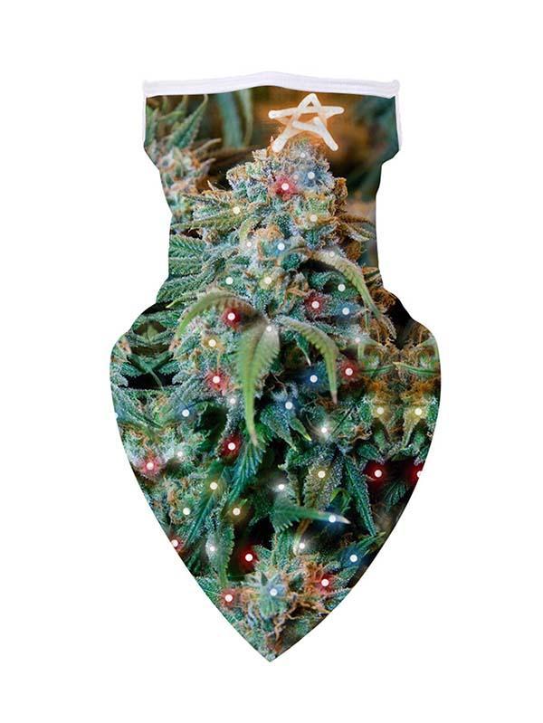 Unisex Windproof Novelty Christmas Print Earloop Face Shield Bandana