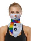 Unisex Windproof Novelty Christmas Print Earloop Face Shield Bandana