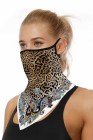 Sports Skull Face Shield Bandanas Running Neck Gaiter With Earloops