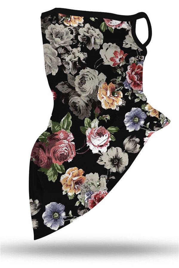 Sports Skull Face Shield Bandanas Running Neck Gaiter With Earloops