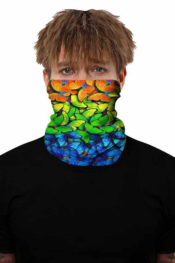 Unisex Outdoor Sports Multifunctional Neck Gaiter Windproof Skull Face Shields