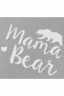 Women's Mama Bear Short Sleeve Crew Neck Pockets T-Shirt