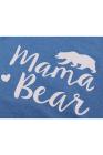 Women's Mama Bear Short Sleeve Crew Neck Pockets T-Shirt