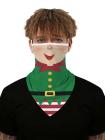 Unisex Windproof Novelty Christmas Print Earloop Face Shield Bandana