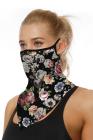 Sports Skull Face Shield Bandanas Running Neck Gaiter With Earloops