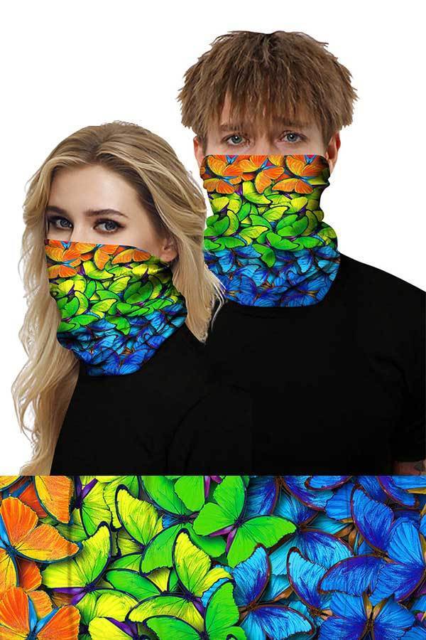 Unisex Outdoor Sports Multifunctional Neck Gaiter Windproof Skull Face Shields