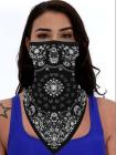 Unisex Novelty Print Bandanas Cooling Neck Gaiter With Earloops