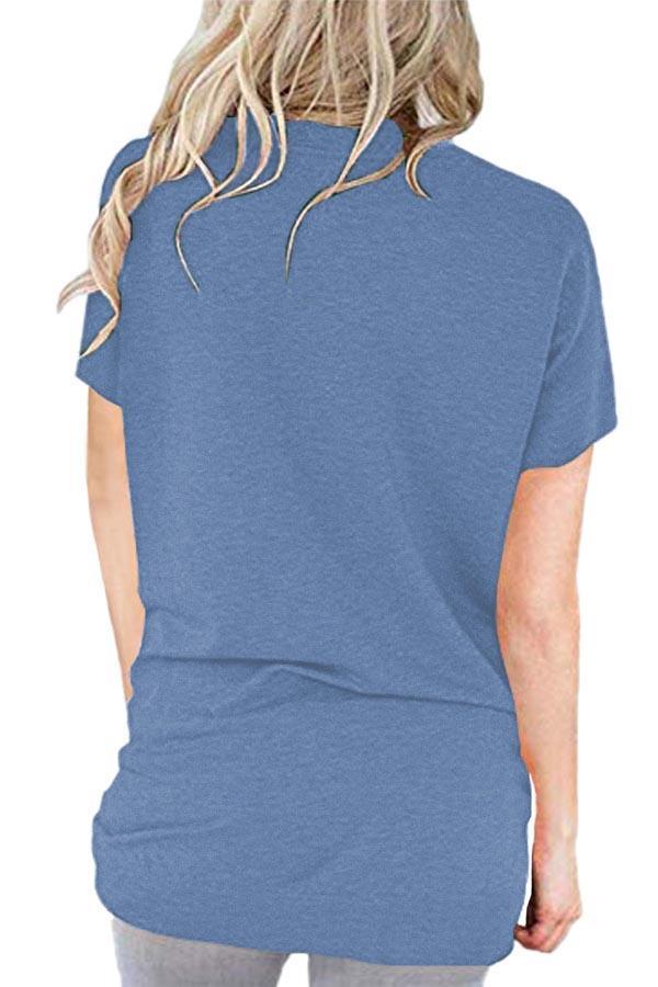 Women's Mama Bear Short Sleeve Crew Neck Pockets T-Shirt