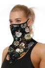Sports Skull Face Shield Bandanas Running Neck Gaiter With Earloops