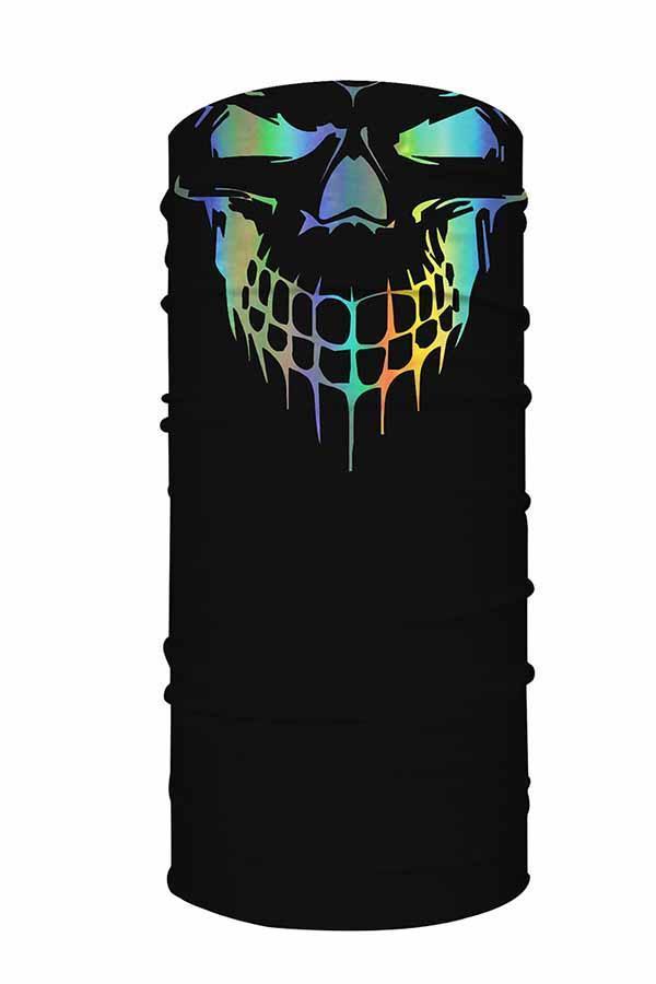 Unisex Outdoor Sports Multifunctional Neck Gaiter Windproof Skull Face Shields