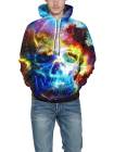 Skull Hoodie Oversized Hoodie for Christmas Halloween