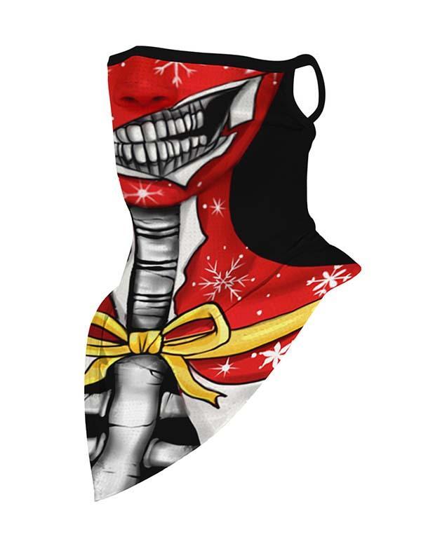 Unisex Windproof Novelty Christmas Print Earloop Face Shield Bandana