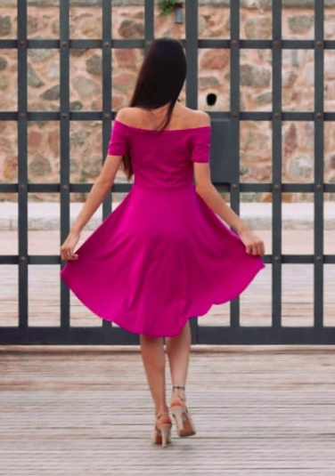 Burgundy All The Rage Skater Dress