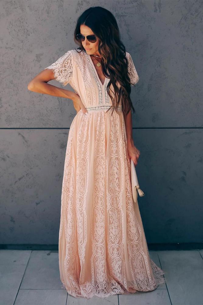 Fill Your Heart Lace Maxi Dress