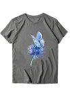 Women's T-shirts Dandelion & Butterfly Print T-shirt