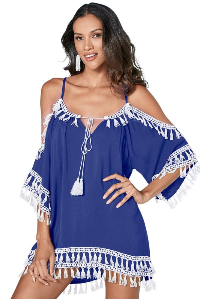 Boho Tassel Tunic Cover up