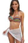 Boho Stripes Push up Bikini Set