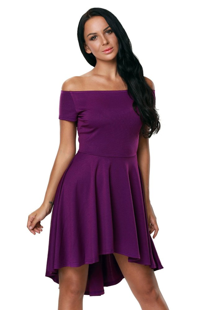 Burgundy All The Rage Skater Dress