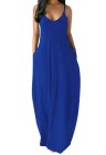 Plain Color Spaghetti Straps Oversized Maxi Dress