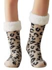 Winter Warm Leopard Print Fluffy Socks