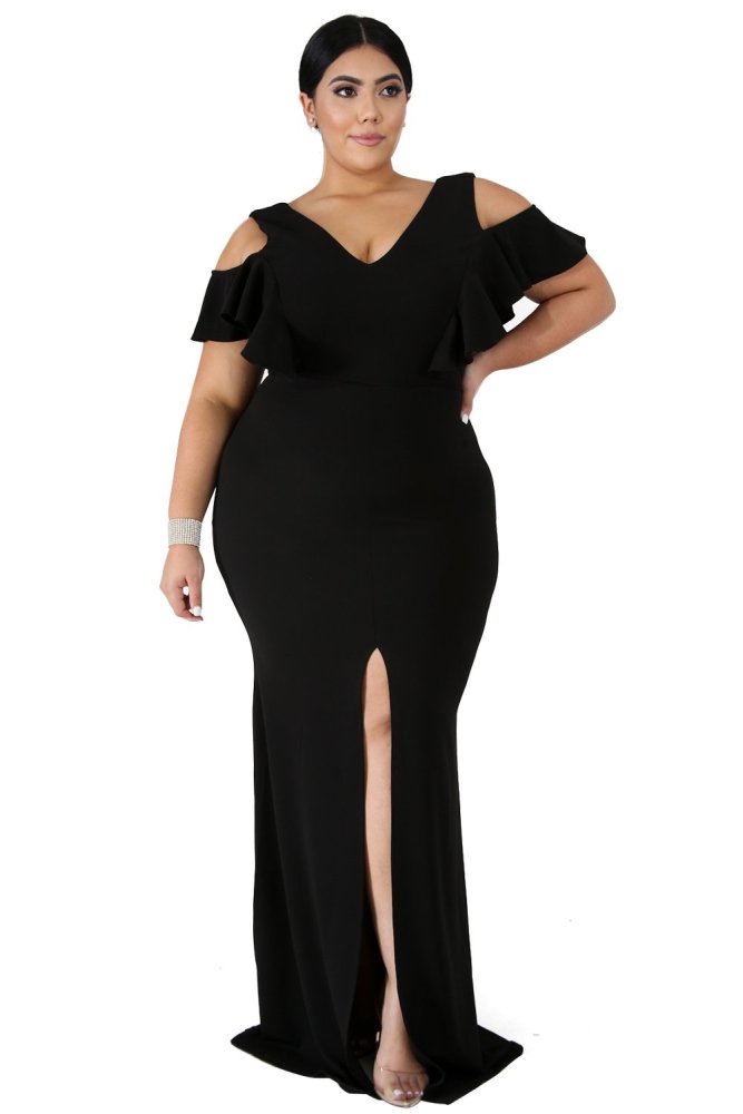 Plus Size Flamous Mermaid Dress