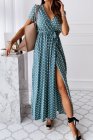 Women's Dresses Polka Dot High Split Maxi Dress