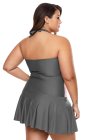 Color Gradient Sweet Halter Swimdress