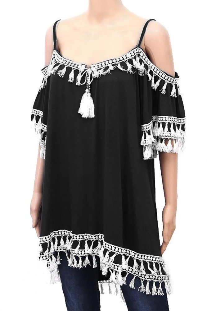 Boho Tassel Tunic Cover up