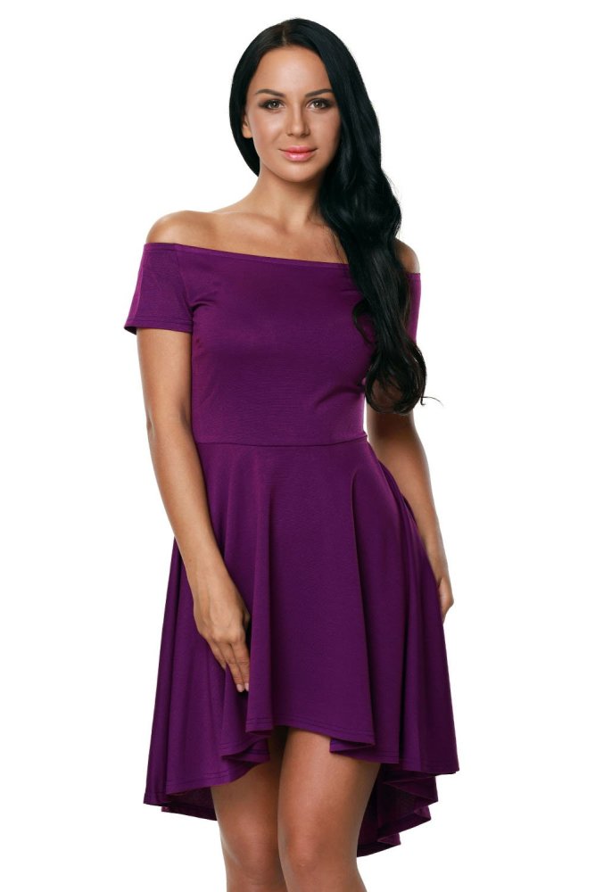 Burgundy All The Rage Skater Dress