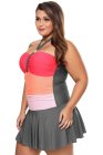 Color Gradient Sweet Halter Swimdress