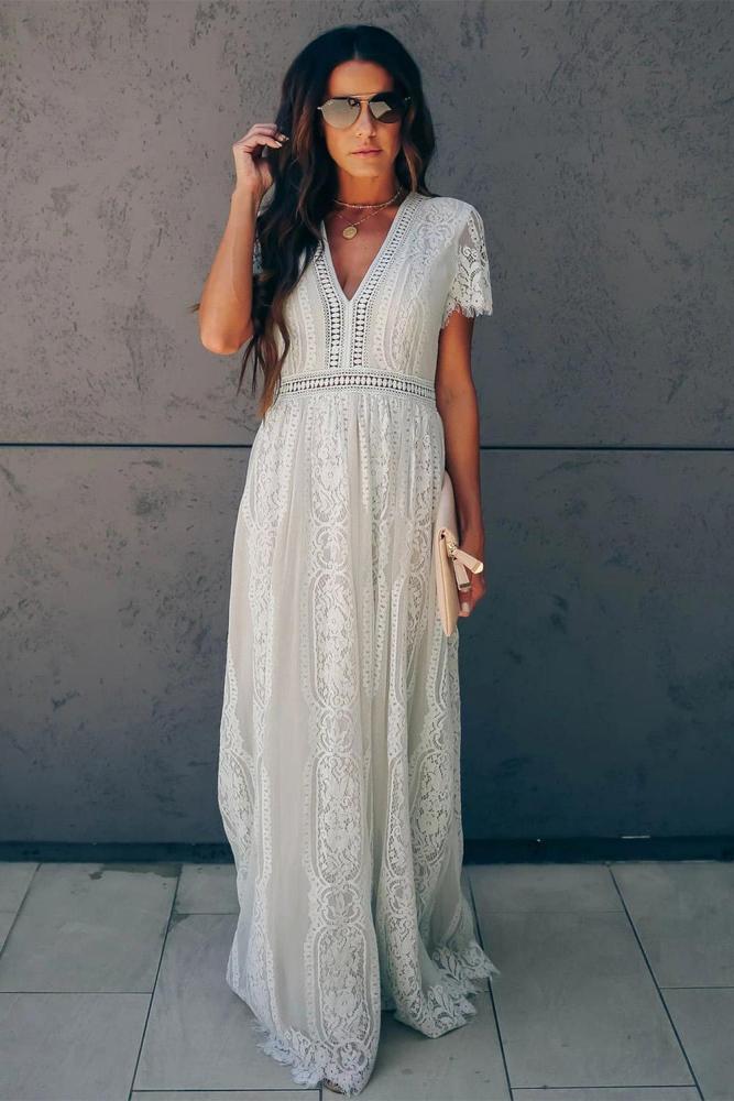 Fill Your Heart Lace Maxi Dress