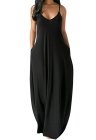 Plain Color Spaghetti Straps Oversized Maxi Dress