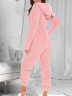 Fluffy Zip Up Onesie Pajama Outfits Sleepwear