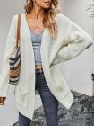 Open Front Oversized Chunky Knit Cardigan with Pocket