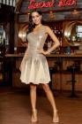 Women's Glittering Sequin Chiffon Party Mini Dress