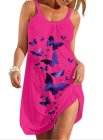 Women's Dresses Butterfly Print Cami Beach Dress