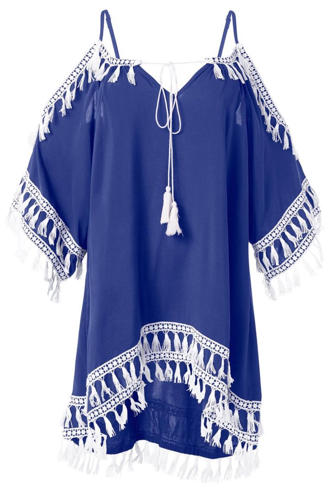 Boho Tassel Tunic Cover up