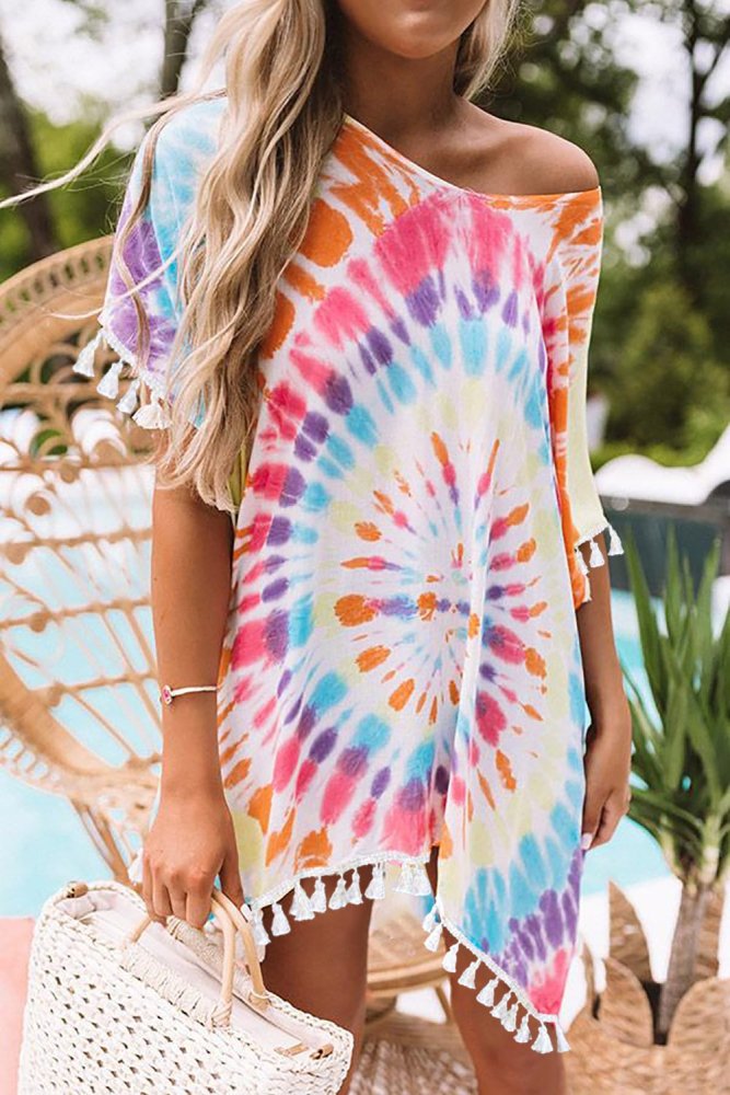 Multicolor Soakin' Up The Sun Tie Dye Tunic