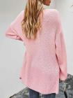 Open Front Oversized Chunky Knit Cardigan with Pocket